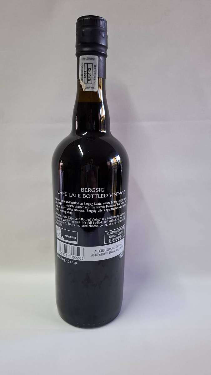 2003 Vintage Bergsig Cape LBV 750ml - Bidding per bottle