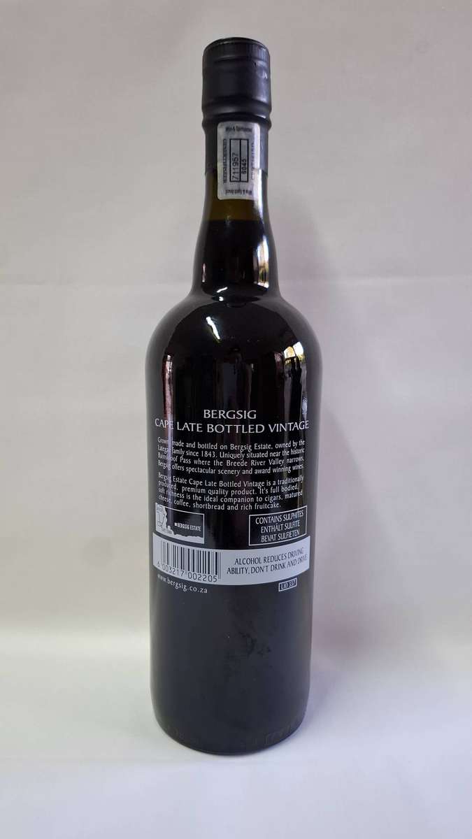 2001 Vintage Bergsig Cape LBV 750ml