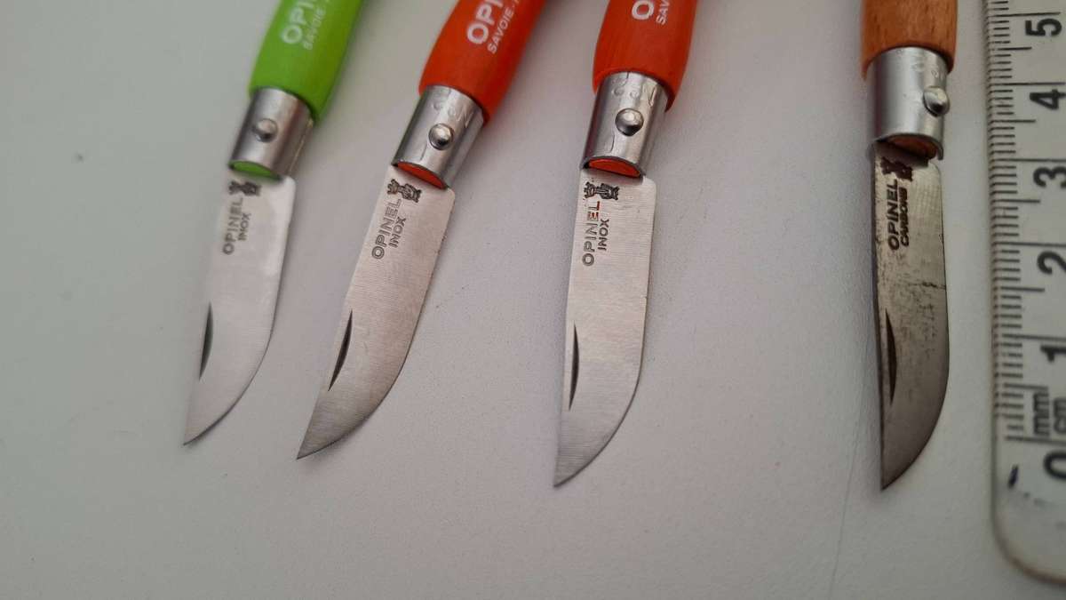 Four Opinel Inox Savoie France Keyring Oocket Knifes in Great Condition