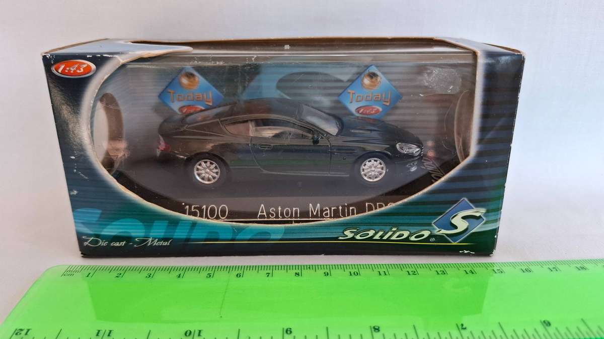 Vintage Solido 15100 Aston Martin DB9 - Scale 1:43 - Original box slightly damaged