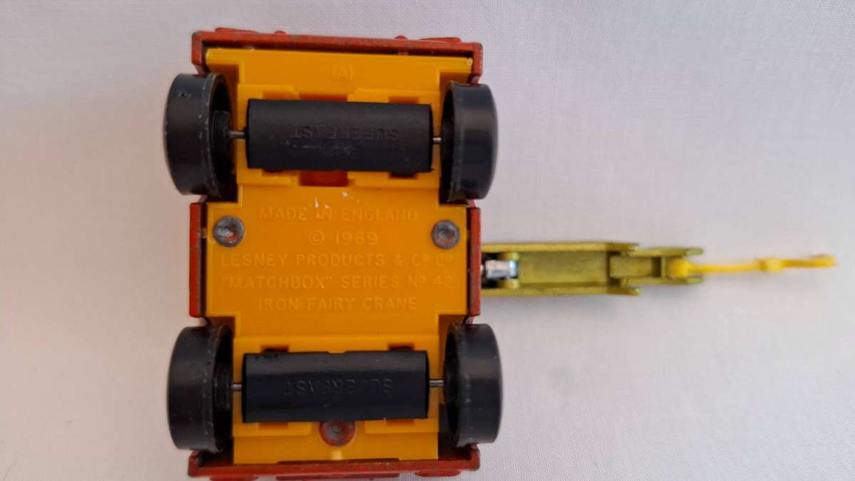 Vintage Matchbox Diecast No.42 "Iron Fairy Crane" Made By Lesney in Good Condition