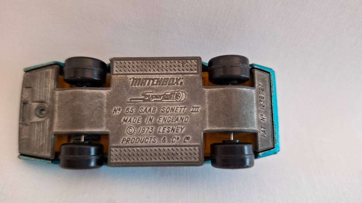 Vintage Matchbox Diecast No.65 "SAAB Sonett III" Made By Lesney - Excellent Condition