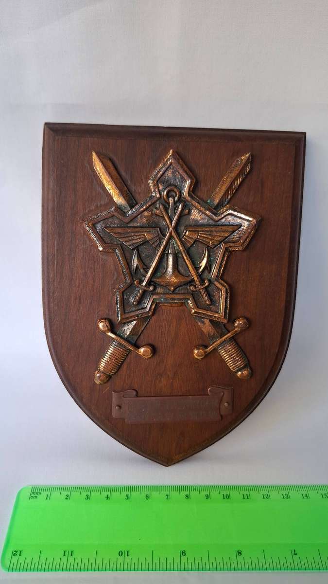 SADF Chief of Staff Personnel Plaque Issued to KMDT W.J.J. STRYDOM vanaf 08.03.1967 - 30.11.1989
