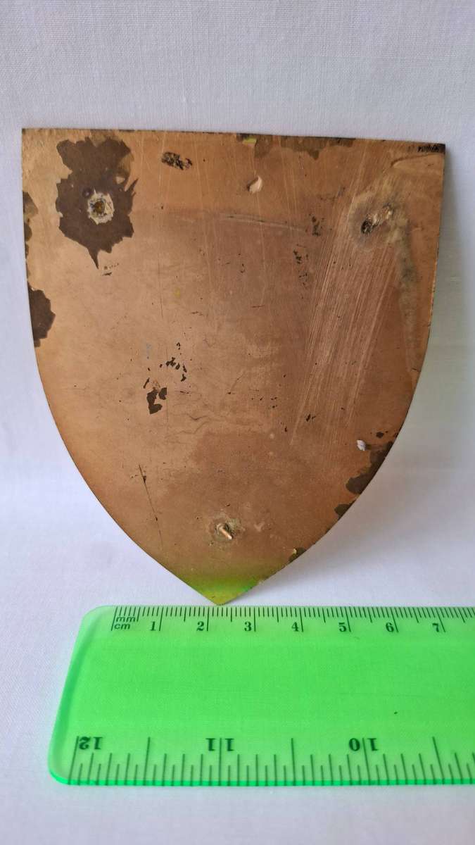 Zambia Air Despatch Large Metal Plaque Flash - Two pins missing - In Good Condition