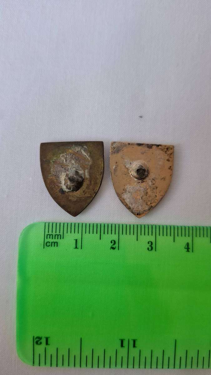 Set of Two SADF - 2 Field Engineers Regiment Metal Collar Flash - No pins