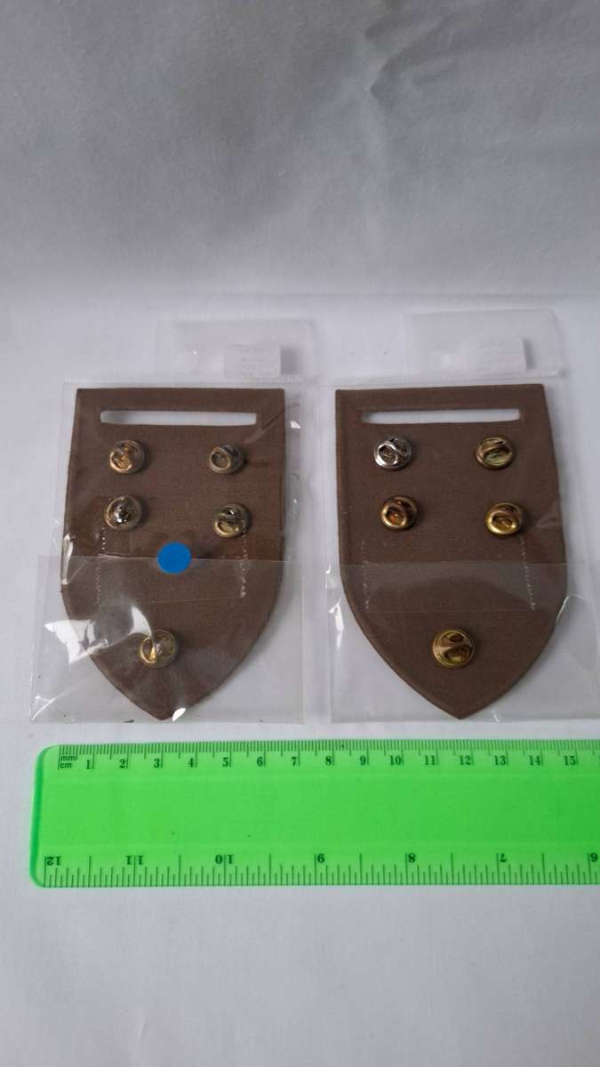 Set of Two SADF Jaric (Red Eye and Tonque) Metal Shoulder Flash with Chief of the Army Command Bar