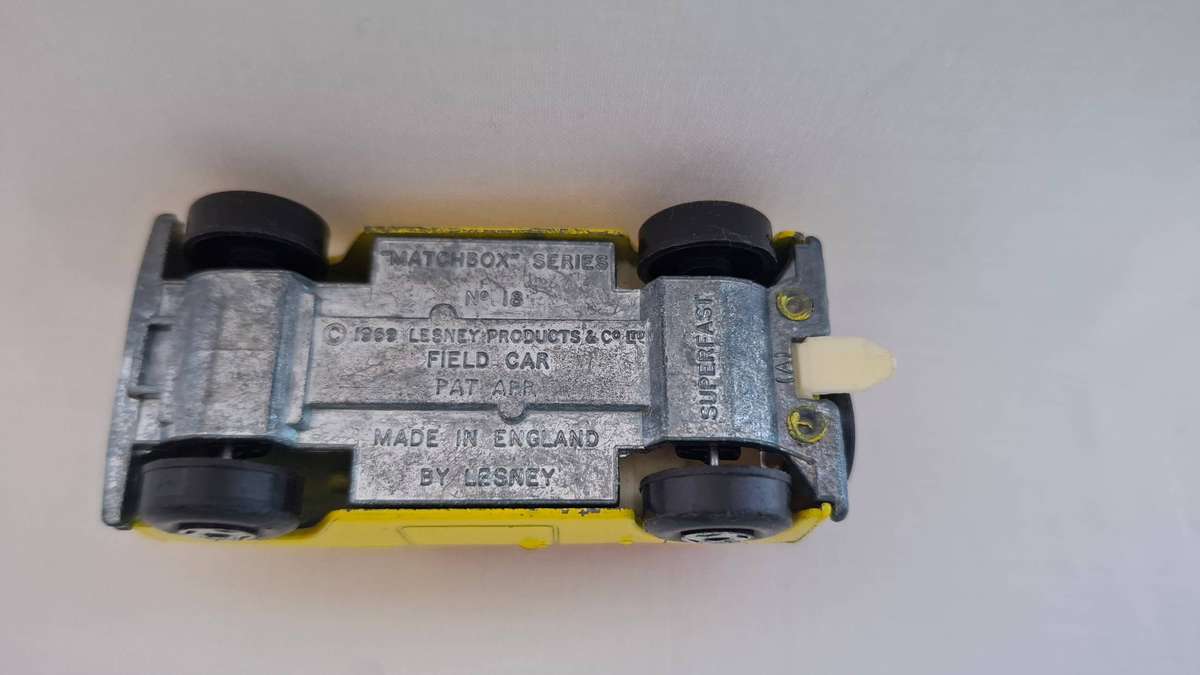 Vintage Lesney "Matchbox Series" Diecast No. 18 Field Car - Excellent Condition