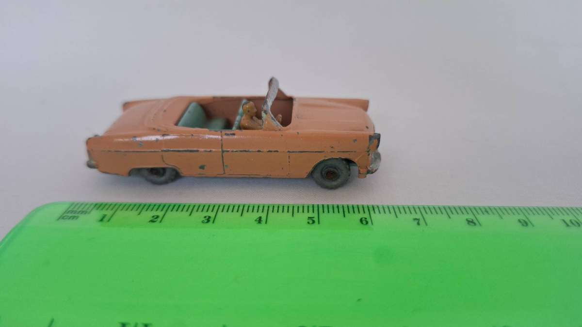 Vintage Lesney Diecast No. 39 Ford Zodiac Convertable -  Well Played Condition