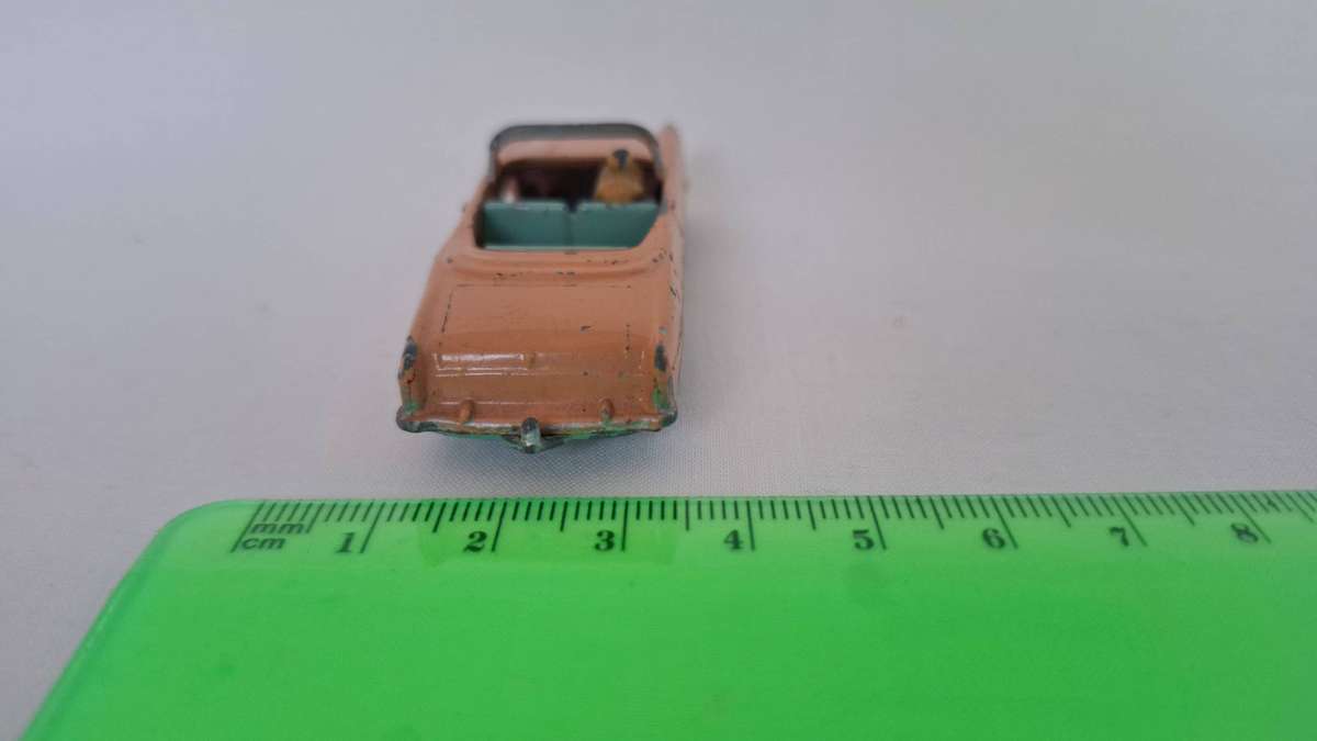 Vintage Lesney Diecast No. 39 Ford Zodiac Convertable -  Well Played Condition