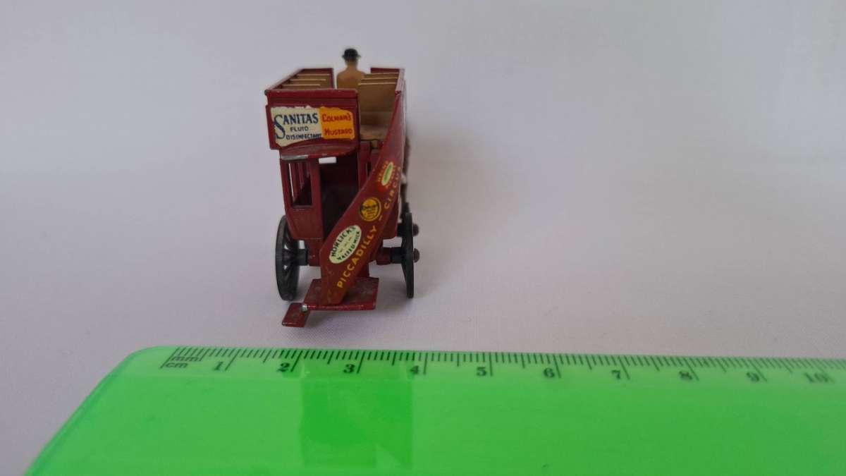 Vintage Lesney Diecast Matchbox  No. 12 London Horse Bus Advertising "Lipton's tea - Good Condition