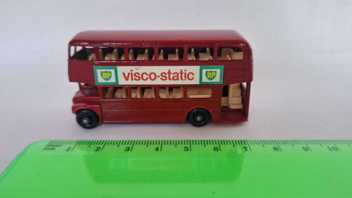 Vintage Lesney Diecast Matchbox  No.5 Routemaster Bus Advertising "BP Oil"- Good Condition