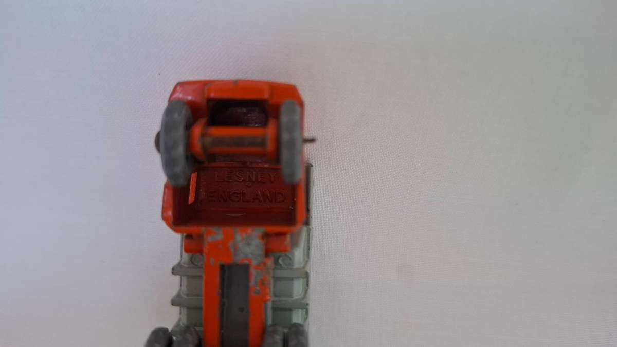 Vintage Lesney Diecast Orange and Grey Dump Truck- Well Played Condition
