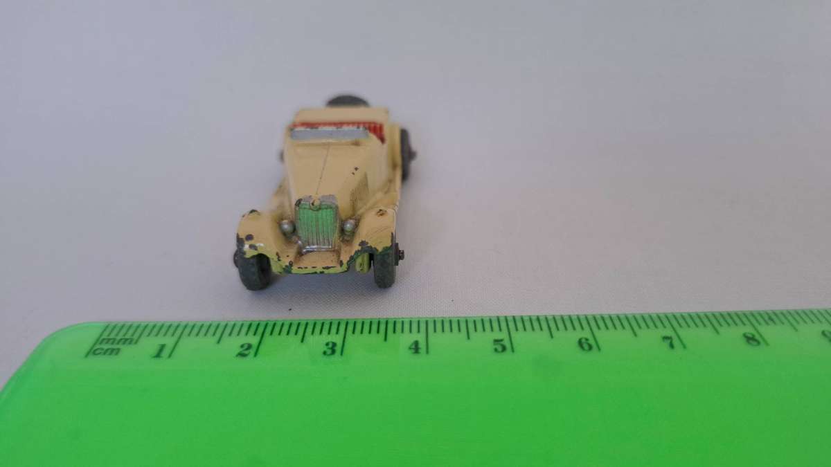 Vintage Lesney Diecast No. 19A MG Sports Car without driver - Well Played Condition