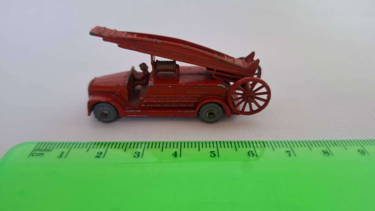 Vintage Lesney Diecast No. 9 Dennis Fire Escape Engine - Good Condition