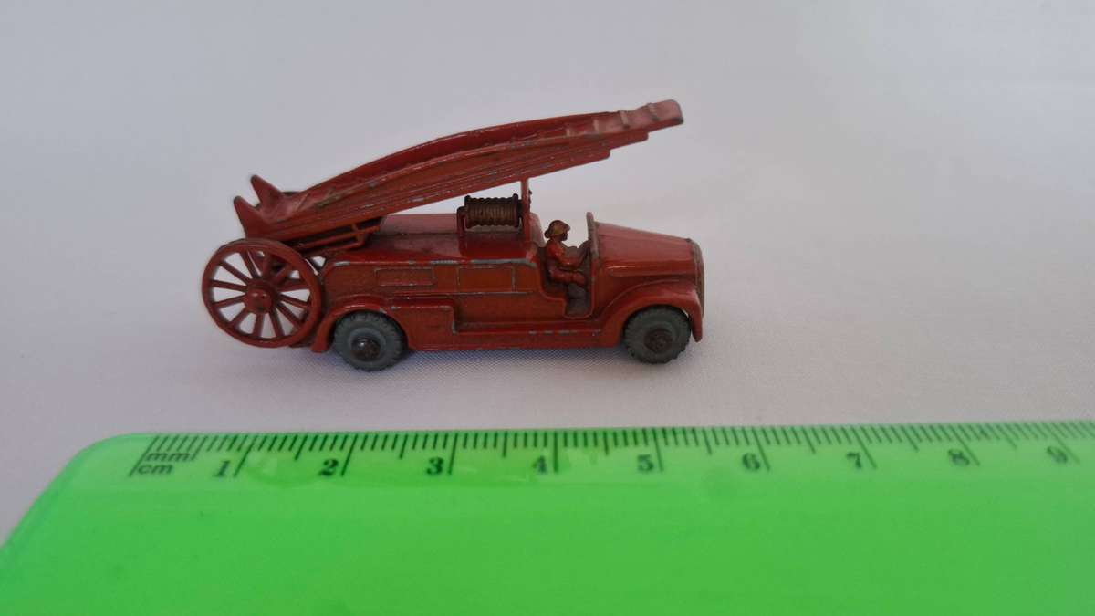Vintage Lesney Diecast No. 9 Dennis Fire Escape Engine - Good Condition
