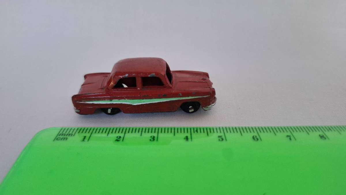 Vintage AHI Brand Toys Japan Diecast 1950's Sedan - Well played condition