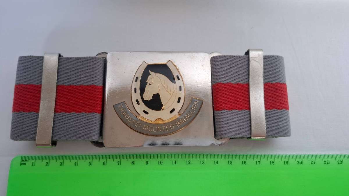 SANDF - Transkei Mounted Battalion Stable Belt and Buckle - In Excellent Condition