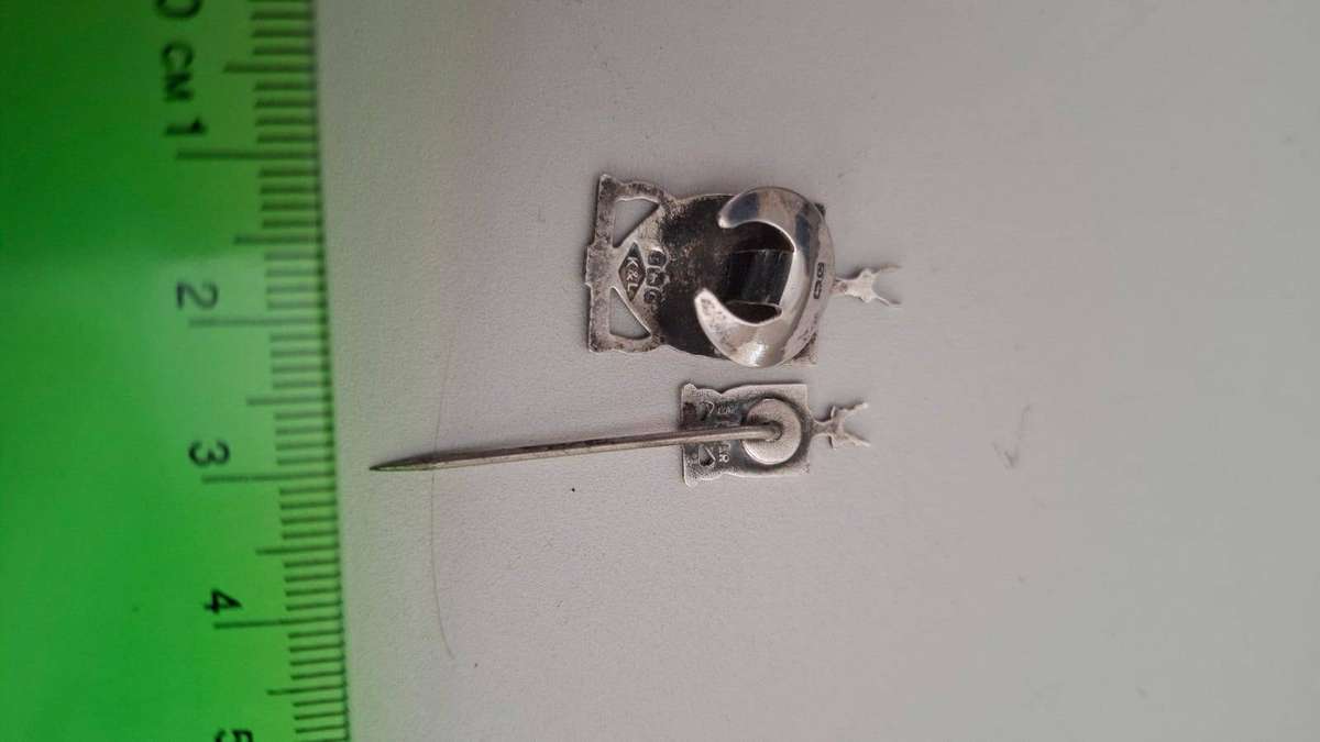 Sterling Silver University of the Witwatersrand Badge and Pin Badge 4.4 Grams