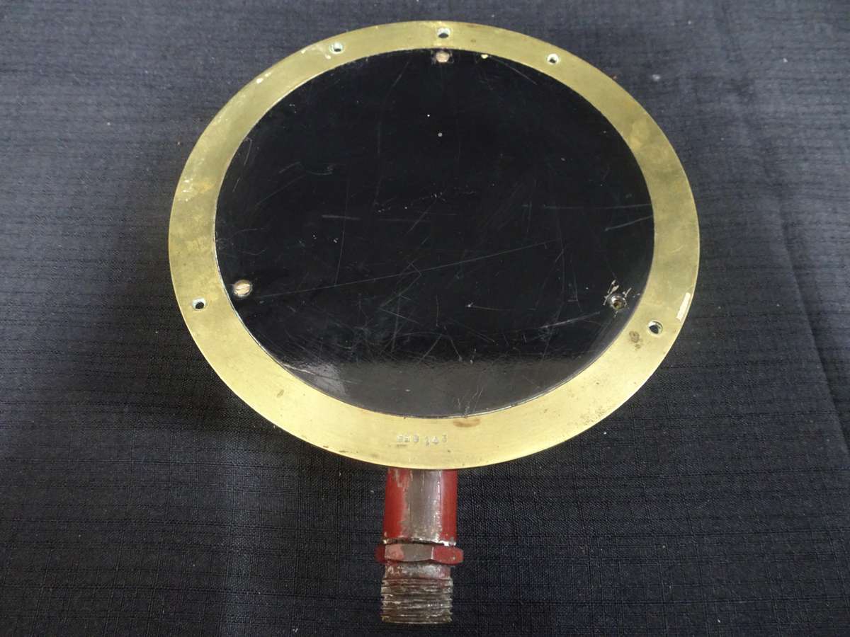 Antique Harvey & Russell Brass Pressure Gauge - Made In England - No 939 143 - Good Condition
