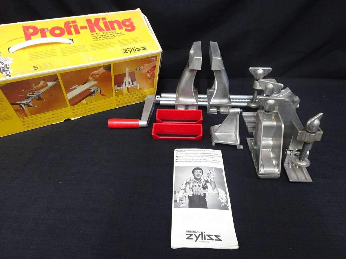 Vintage Zyliss Profi-King Wood Working Vise Plane Bench Clamp - Swiss Made