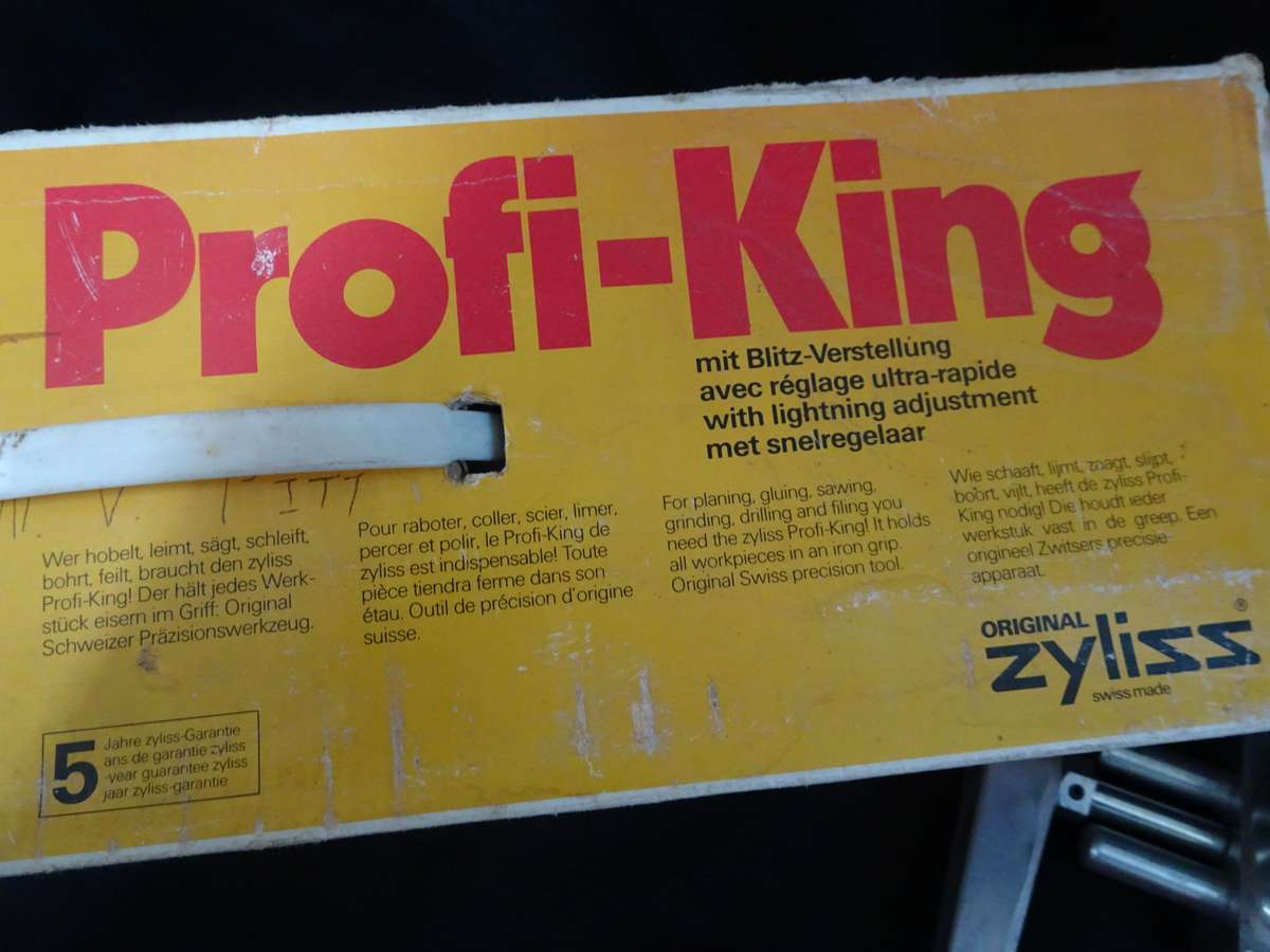 Vintage Zyliss Profi-King Wood Working Vise Plane Bench Clamp - Swiss Made