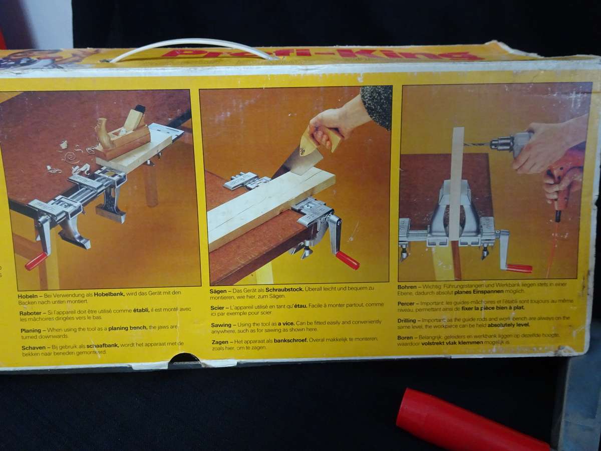 Vintage Zyliss Profi-King Wood Working Vise Plane Bench Clamp - Swiss Made