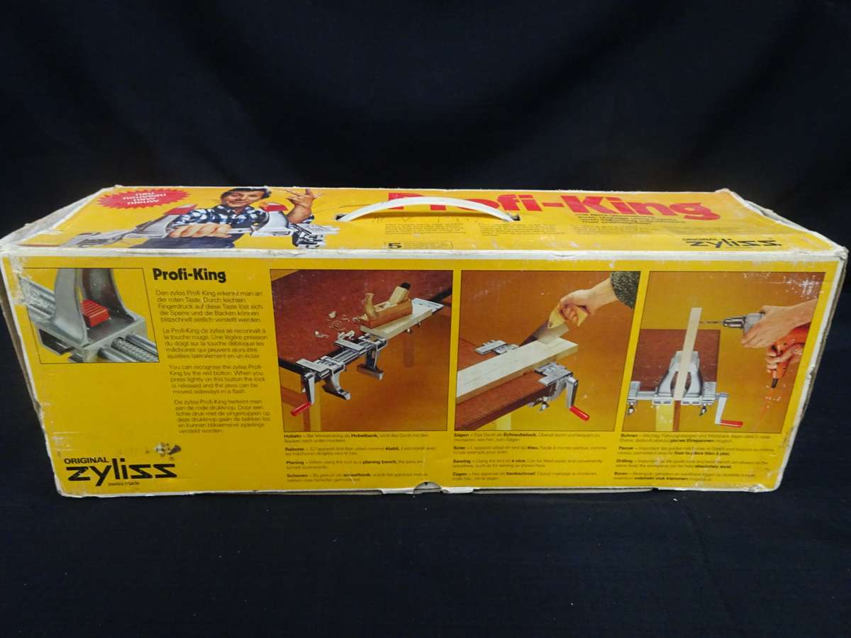 Vintage Zyliss Profi-King Wood Working Vise Plane Bench Clamp - Swiss Made