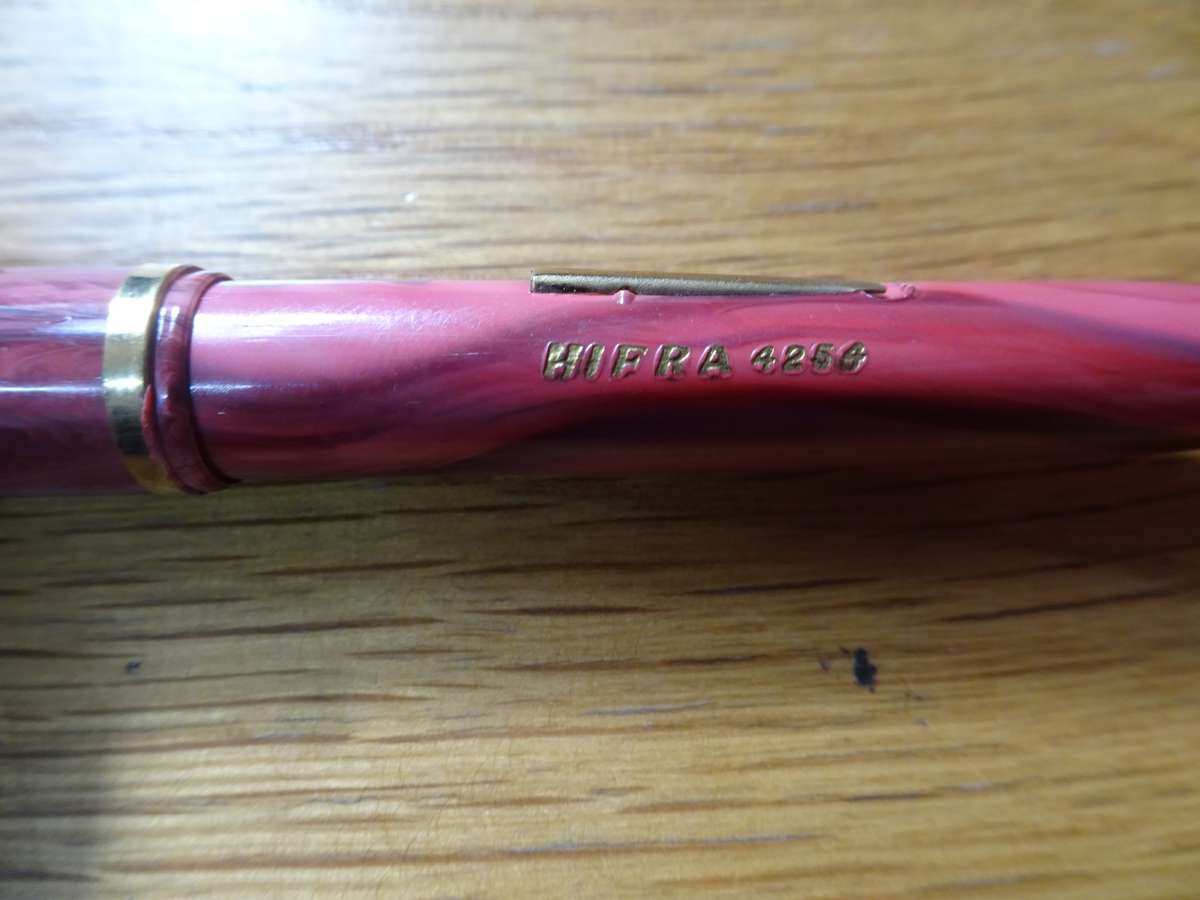 Stunning Vintage Hifra 4251 Fountain Pen - On Nip - "Warranted Wing Flow U.S.A 4"