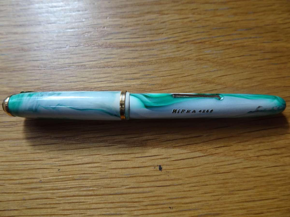 Stunning Vintage Hifra 4251 Fountain Pen - On Nip - "Warranted Wing Flow U.S.A 4"