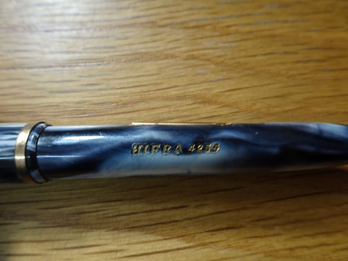 Stunning Vintage Hifra 4251 Fountain Pen - On Nip - "Warranted Wing Flow U.S.A 4"