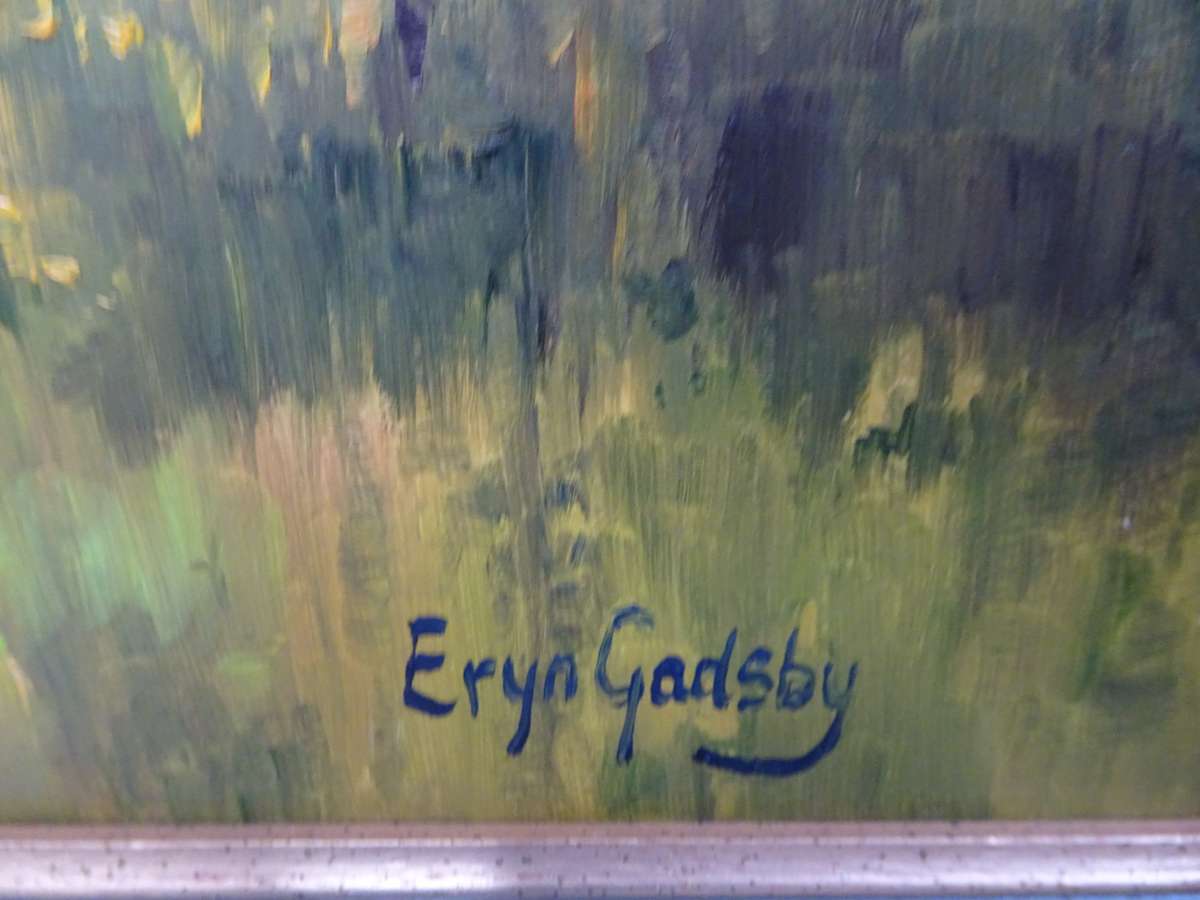 Stunning Oil On Board "Farm Cottage Sceen" By SA Artist Eryn Gadsby - See My Description