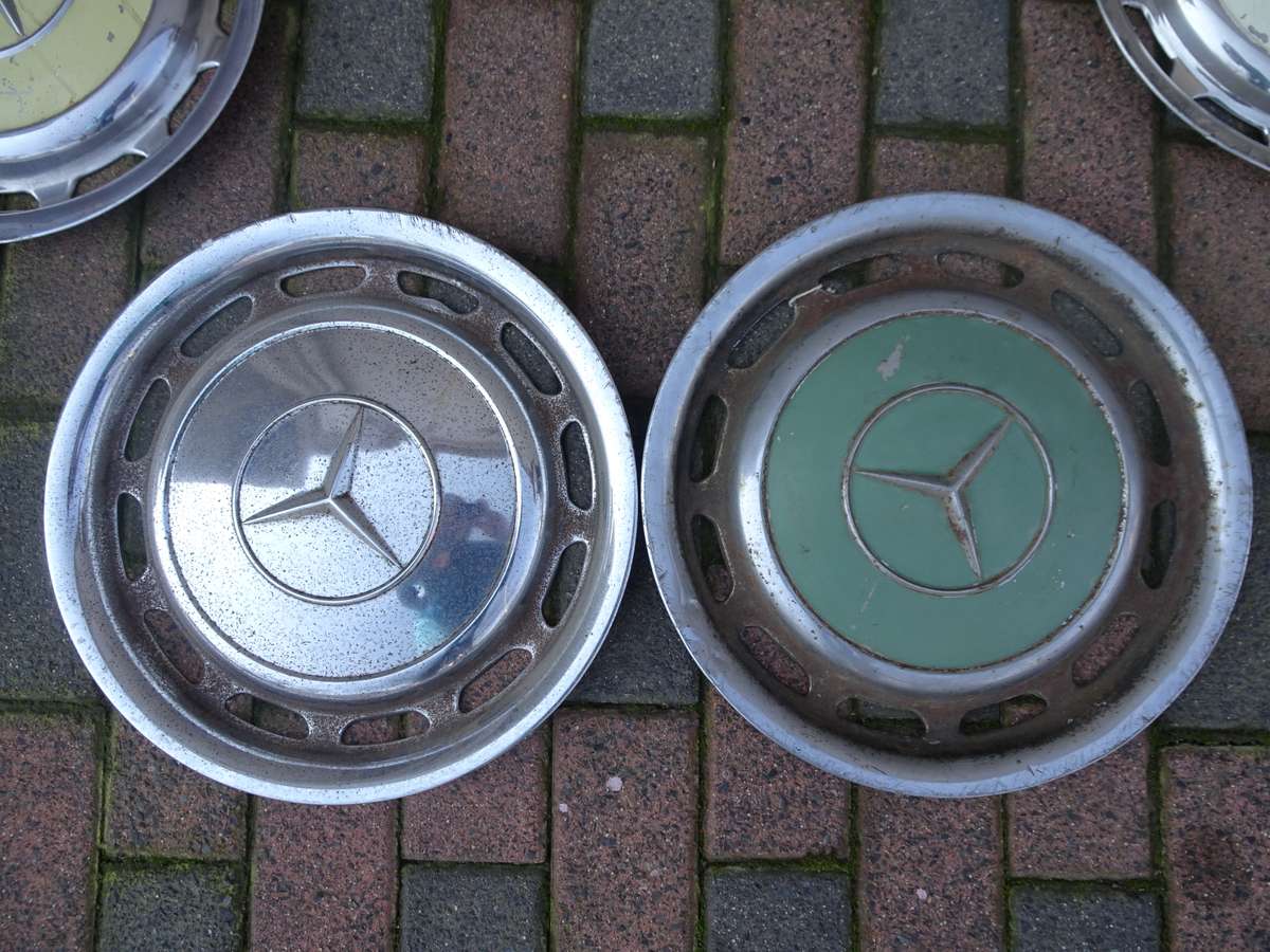 Collection Of Ten Mercedes Benz Wheel Trimmings - In Secondhand Condition (View Images)