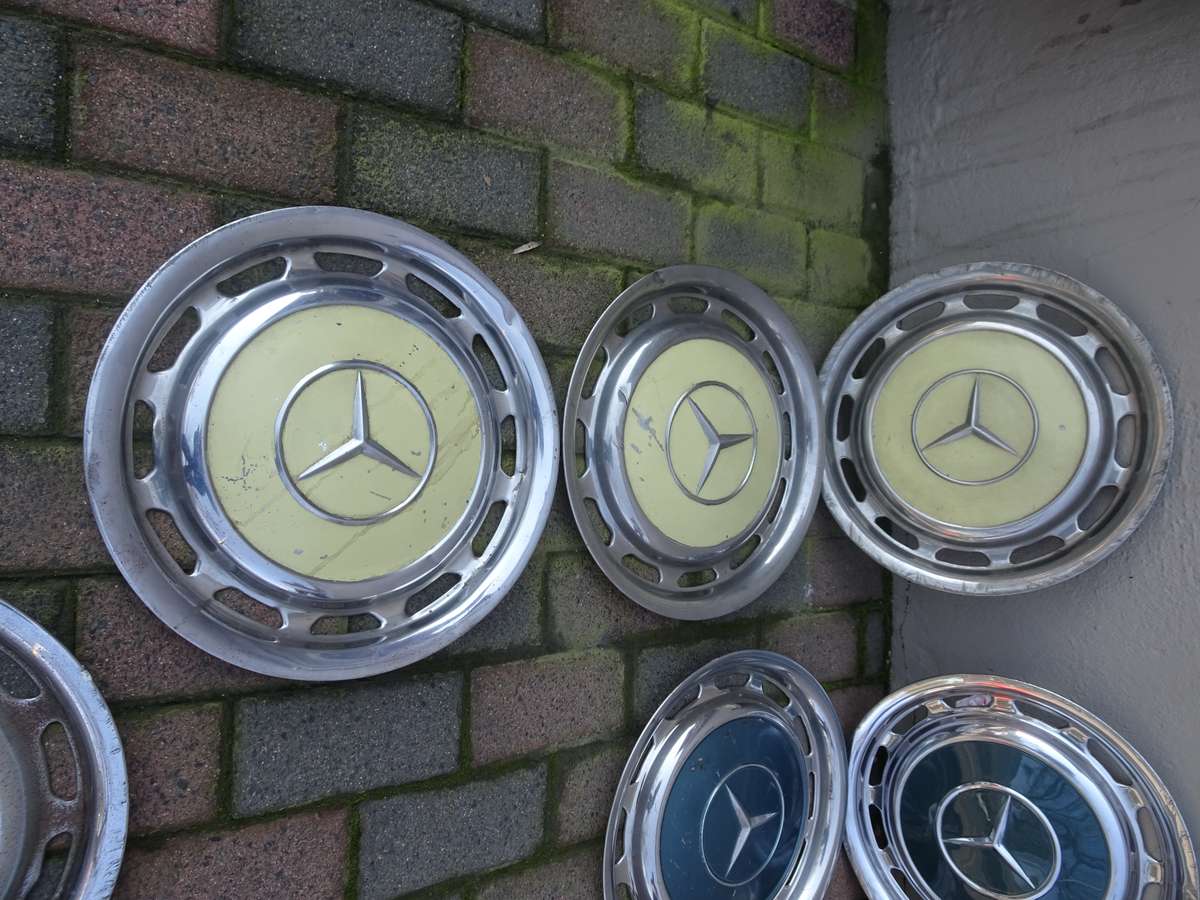 Collection Of Ten Mercedes Benz Wheel Trimmings - In Secondhand Condition (View Images)