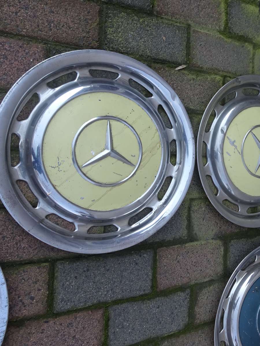 Collection Of Ten Mercedes Benz Wheel Trimmings - In Secondhand Condition (View Images)