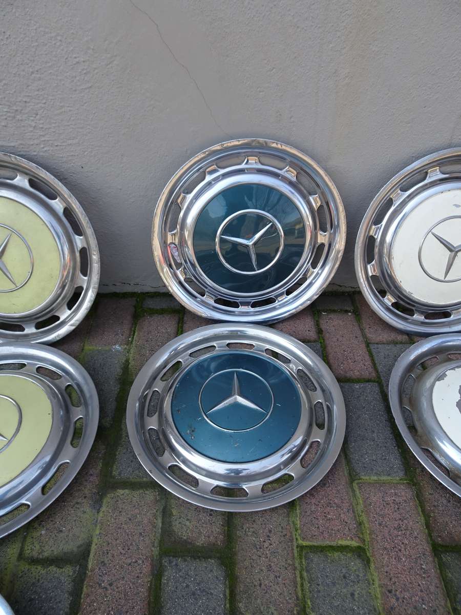 Collection Of Ten Mercedes Benz Wheel Trimmings - In Secondhand Condition (View Images)