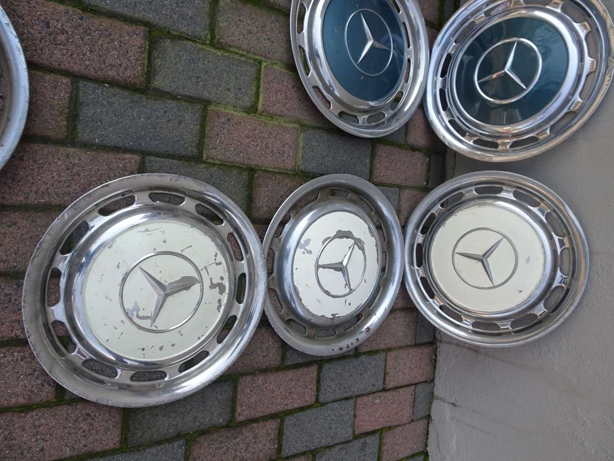 Collection Of Ten Mercedes Benz Wheel Trimmings - In Secondhand Condition (View Images)