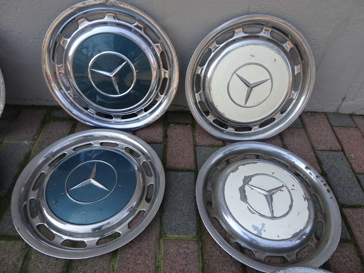 Collection Of Ten Mercedes Benz Wheel Trimmings - In Secondhand Condition (View Images)