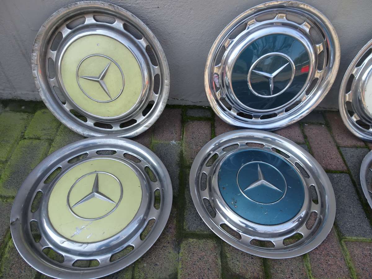 Collection Of Ten Mercedes Benz Wheel Trimmings - In Secondhand Condition (View Images)