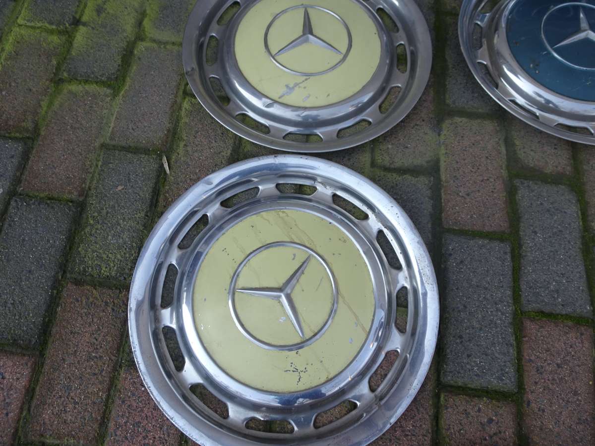 Collection Of Ten Mercedes Benz Wheel Trimmings - In Secondhand Condition (View Images)