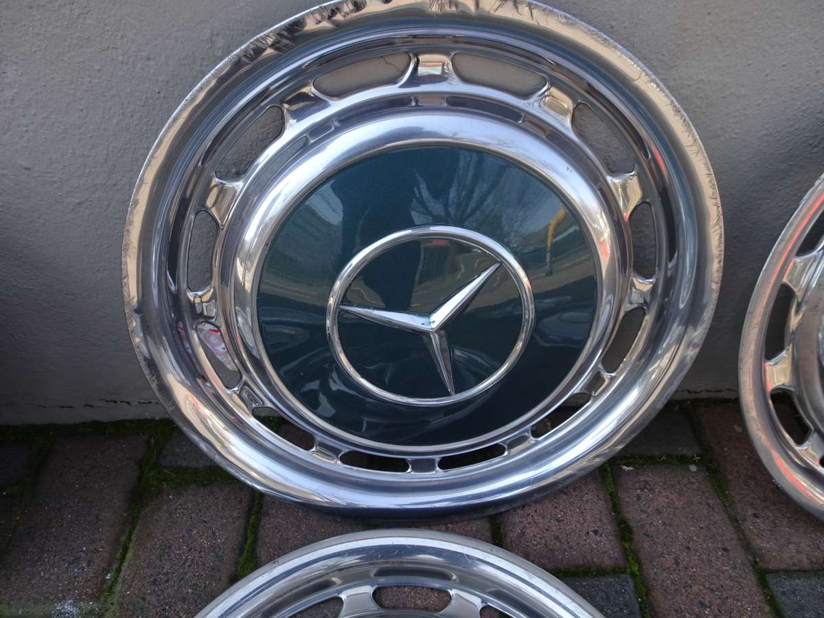 Collection Of Ten Mercedes Benz Wheel Trimmings - In Secondhand Condition (View Images)