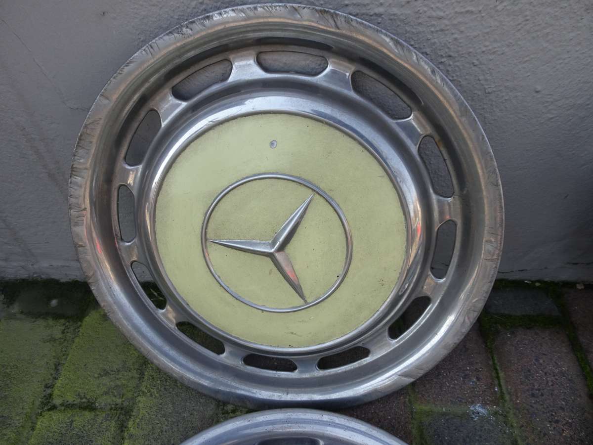 Collection Of Ten Mercedes Benz Wheel Trimmings - In Secondhand Condition (View Images)