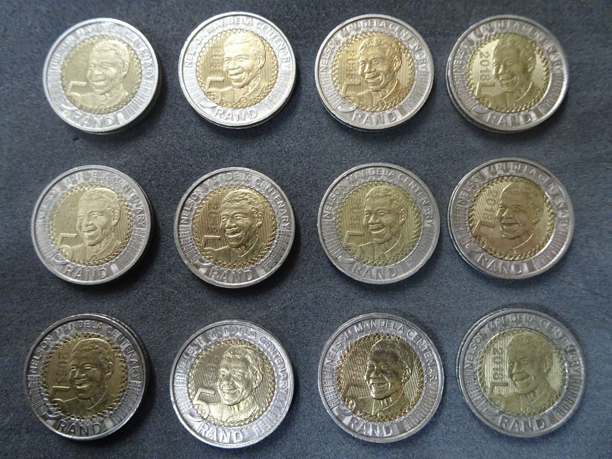 16x Republic Of South Africa 2018 - 100 Years Centenary Of Mandela R5 Coins(BID PER COIN)