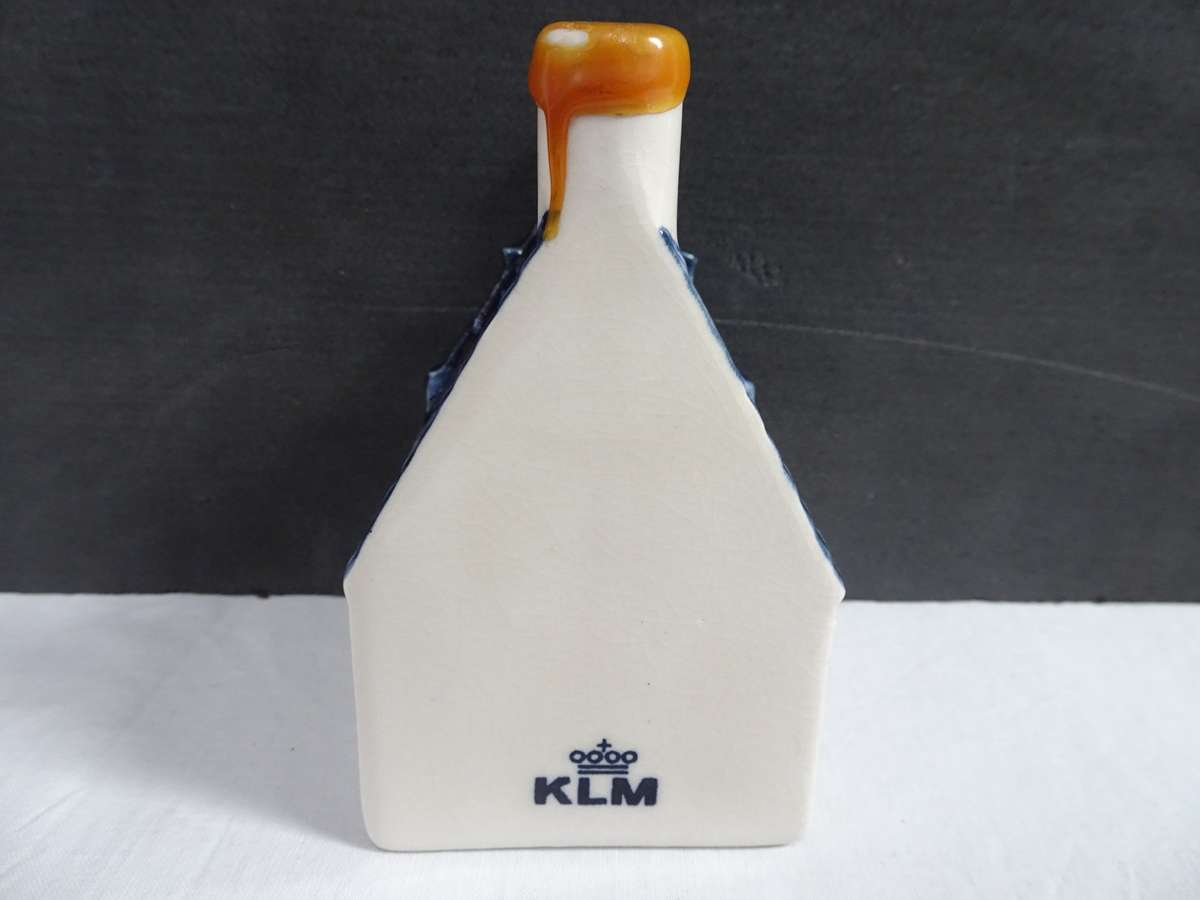Vintage KLM Blue Delft's House Number 39 Made For Henkes Distilleries Holland - Empty
