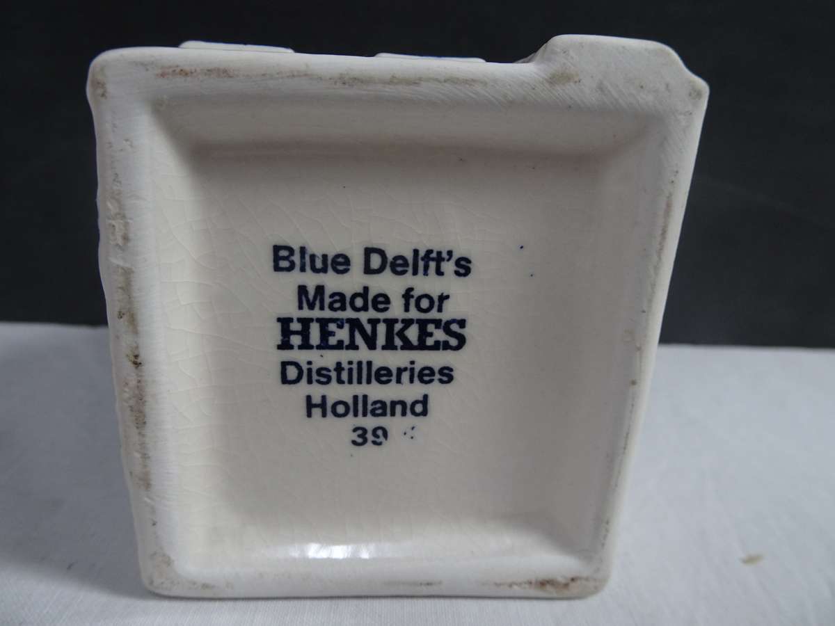 Vintage KLM Blue Delft's House Number 39 Made For Henkes Distilleries Holland - Empty