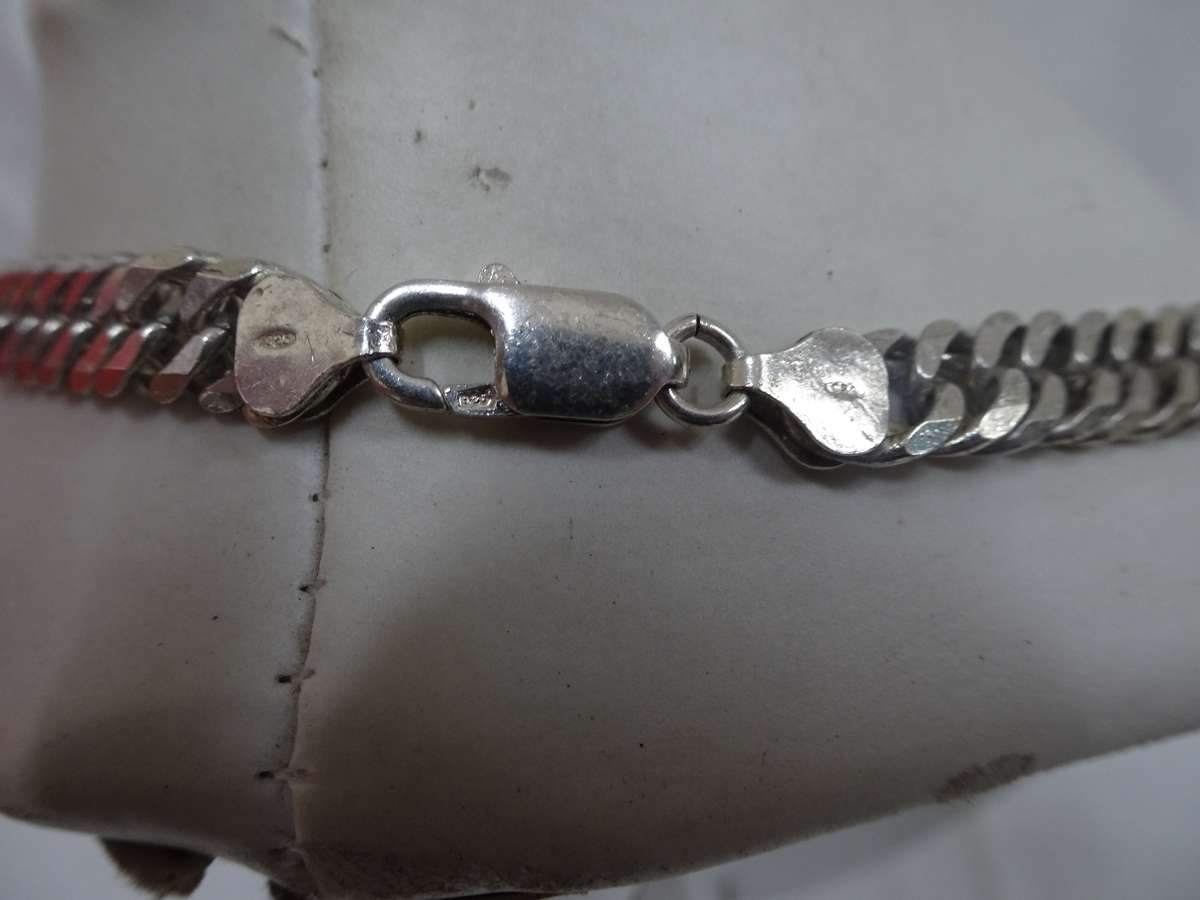 Stunning Chunky 925 Sterling Silver Cuban Mens Link Chain - Clearly Marked 925 - 61.4 Grams