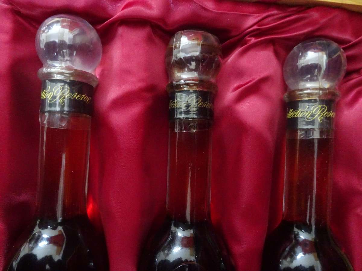 Rare Boxed Set Of Van Ryn's 12, 15 And 20 Year Old "Collection Reserve" Single Pot-Stilled Brandy