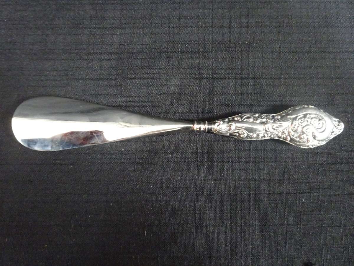 Stunning Antique Hallmarked Silver Handled Shoe Horn - (Total W 54 Gram) - See Description