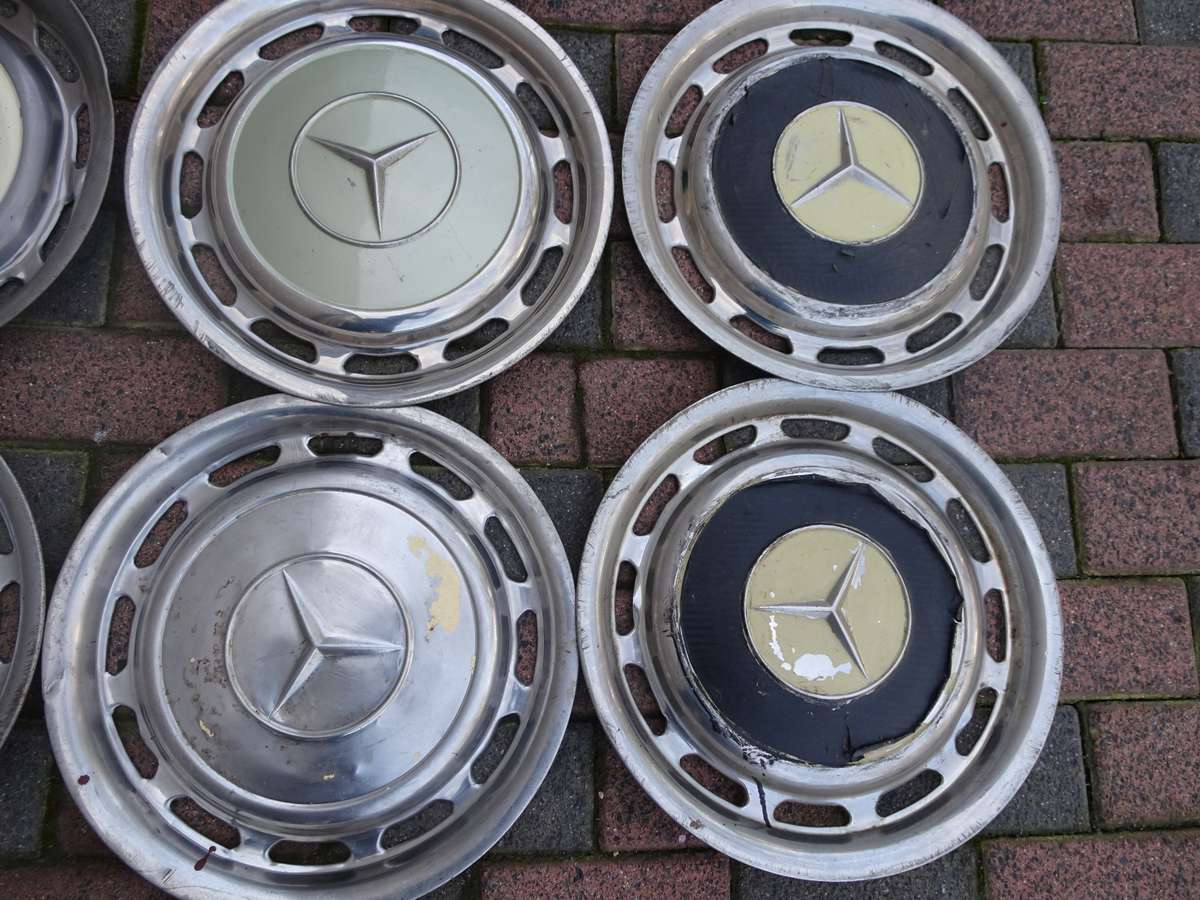 Collection Of Fifthteen Mercedes Benz Wheel Trimmings - In Secondhand Condition (View Images)