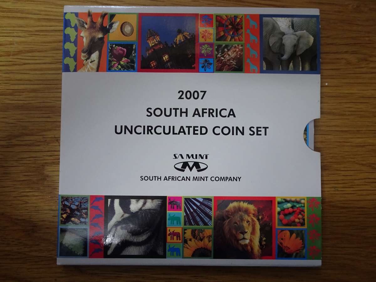 South Africa Uncirculated 2007 Coin Set - In Original Package - In Excellent Condition