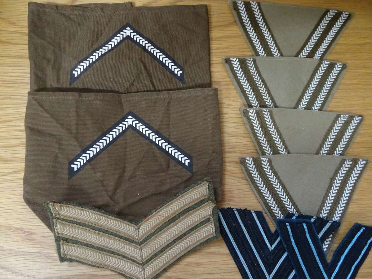 Joblot Of South Africa Defence Force Cloth Shoulder Ranks - In Good Condition